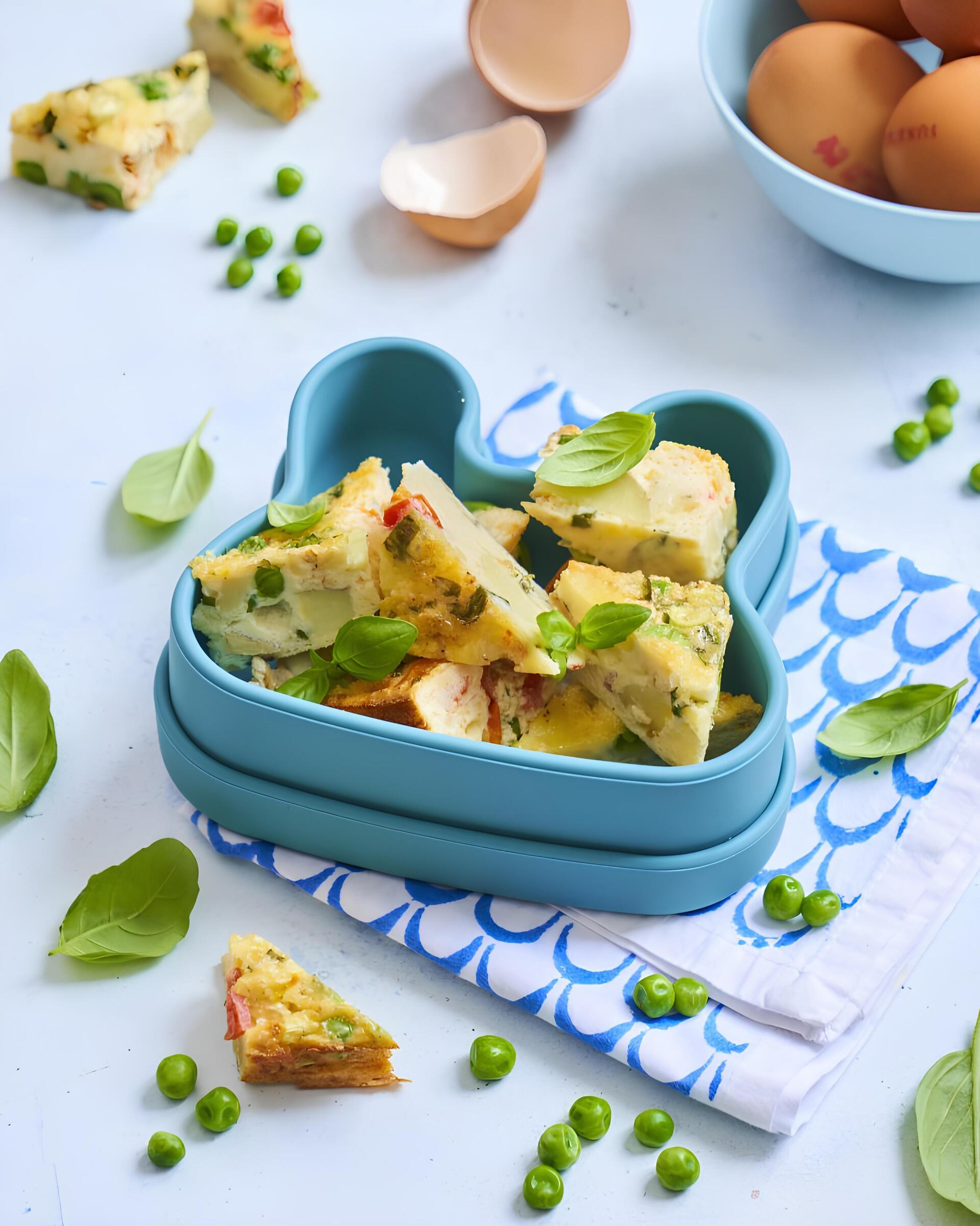 طرز تهیه فریتاتای سبزیجات پخته‌ شده