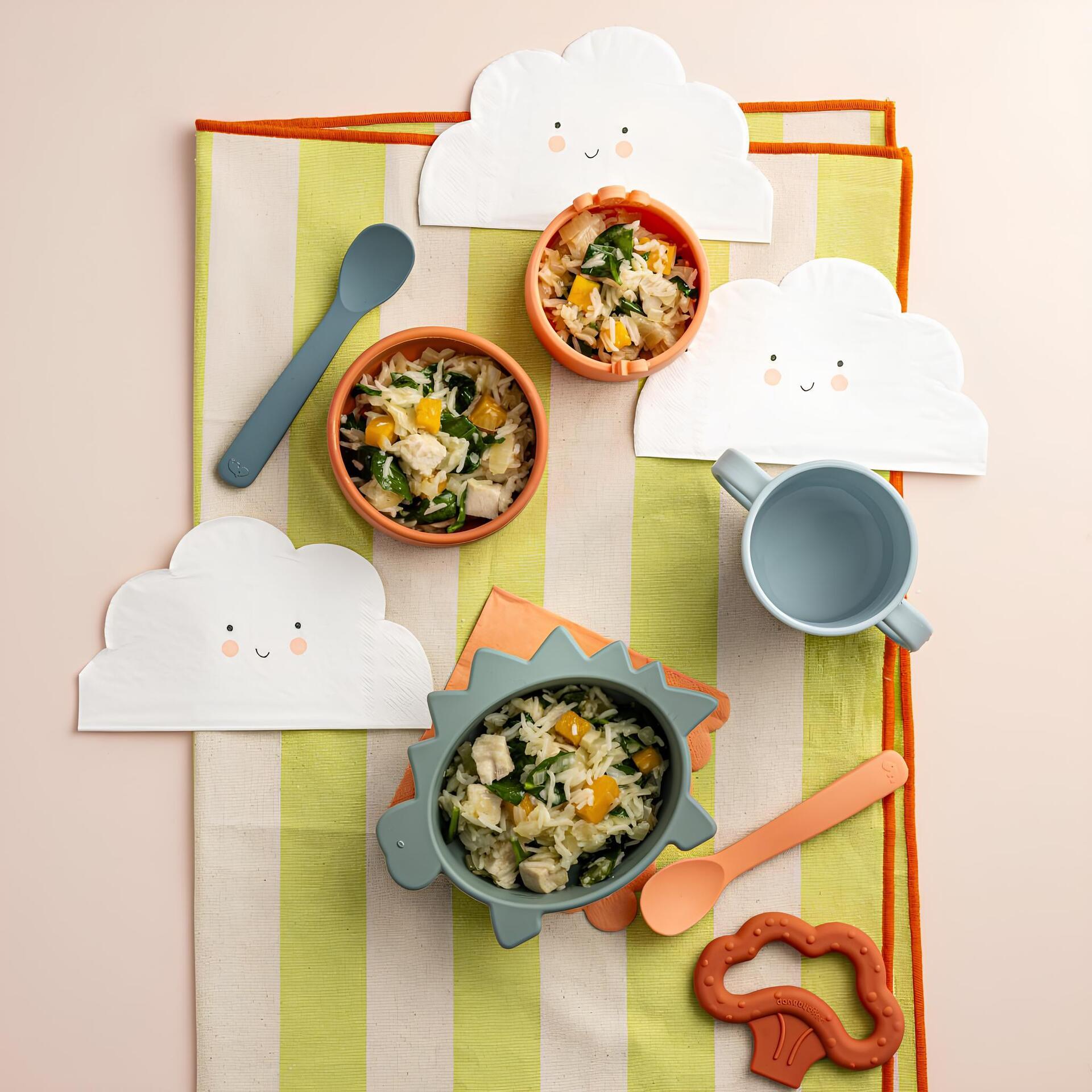 طرز تهیه برنج با مرغ، کدو حلوایی و اسفناج